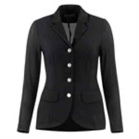 Equestrian Blazer - B//Vertigo - Gabrielle Womens Mesh Show Jacket - Black S-6 - Picture 11 of 12